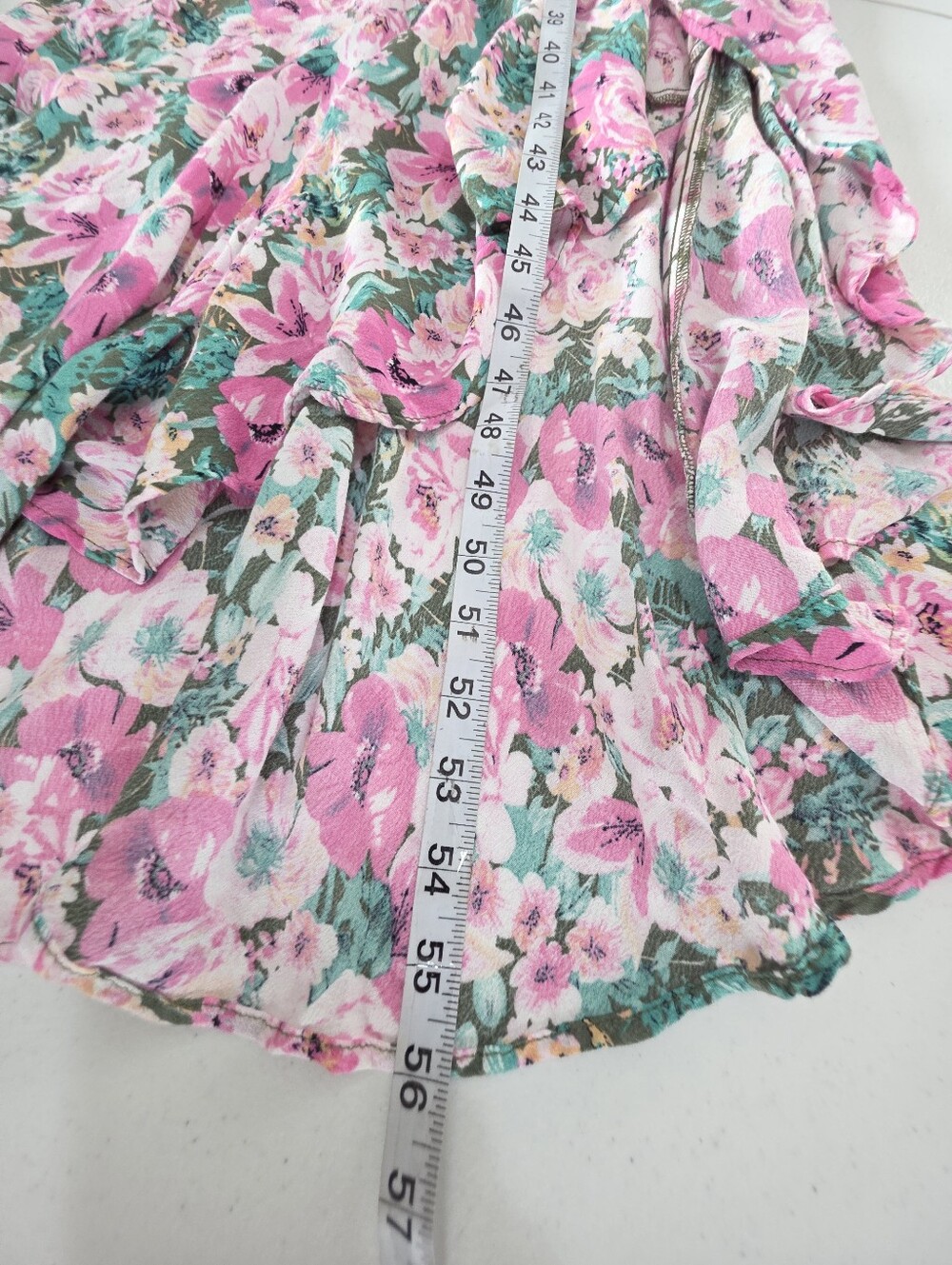 ASTR The Label Floral Cutout Maxi Dress Puff Sleeve Sweetheart Neck Size Small - Picture 11 of 13